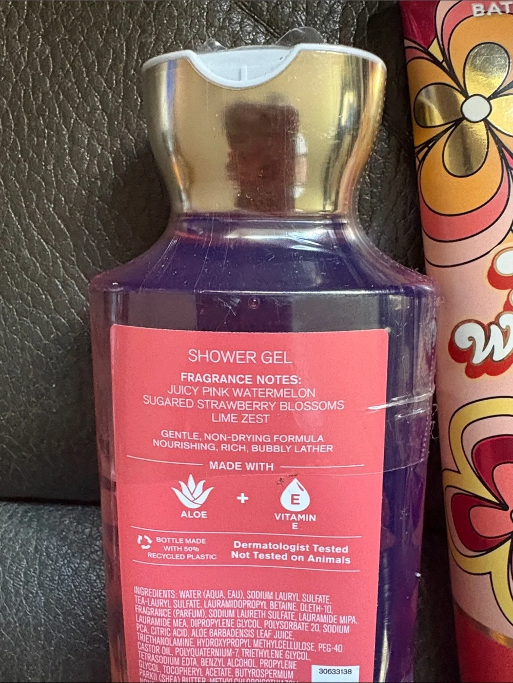 Bath and body works groovy watermelon body care set
